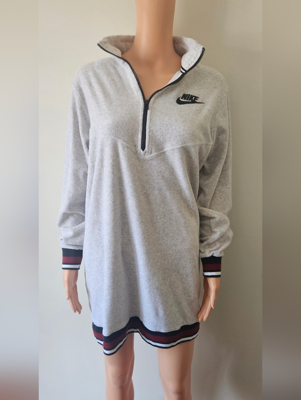 Nike Light Heathered Gray Archive French Terry Athletic Dress